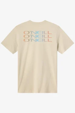 Triple Stack Classic Tee Standard Fit Tee - Lt Khaki | O'Neill