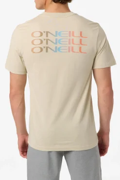 Triple Stack Classic Tee Standard Fit Tee - Lt Khaki | O'Neill