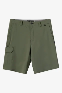 TRVLR Cargo 20" Hybrid Shorts - Dark Olive | O'Neill