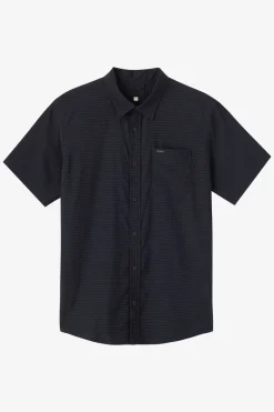 TRVLR Perforated Standard Woven Shirt Standard Fit Shirt - Black | O'Neill