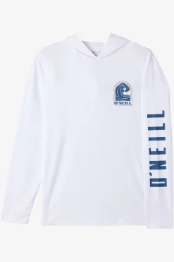 TRVLR Upf Hooded - Swell Long Sleeve Pullover - White | O'Neill