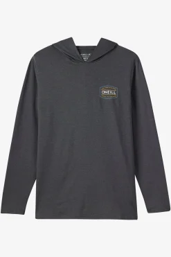 TRVLR Upf Hooded Ls - Blaze Long Sleeve Pullover - Hthr Blk 2 | O'Neill