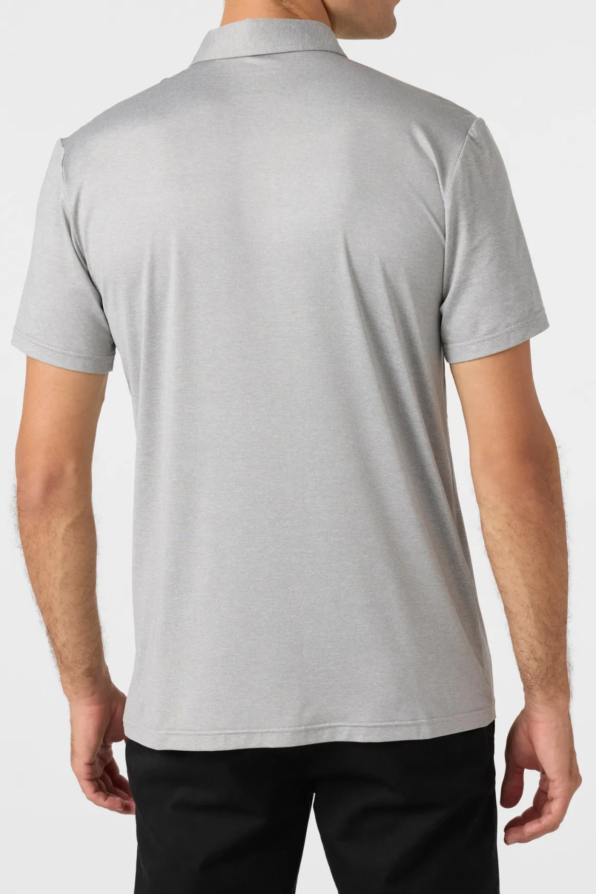 TRVLR Upf Polo Standard Fit Polo - Heather Grey | O'Neill
