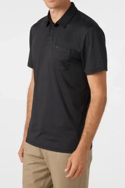 TRVLR Upf Polo Standard Fit Polo - Black | O'Neill
