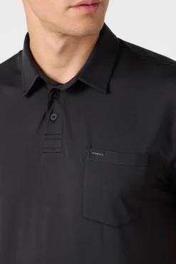 TRVLR Upf Polo Standard Fit Polo - Black | O'Neill