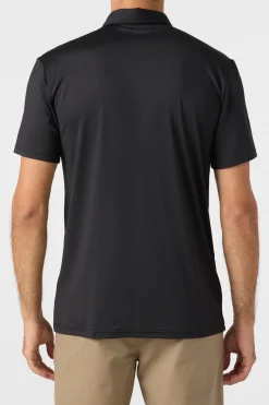 TRVLR Upf Polo Standard Fit Polo - Black | O'Neill