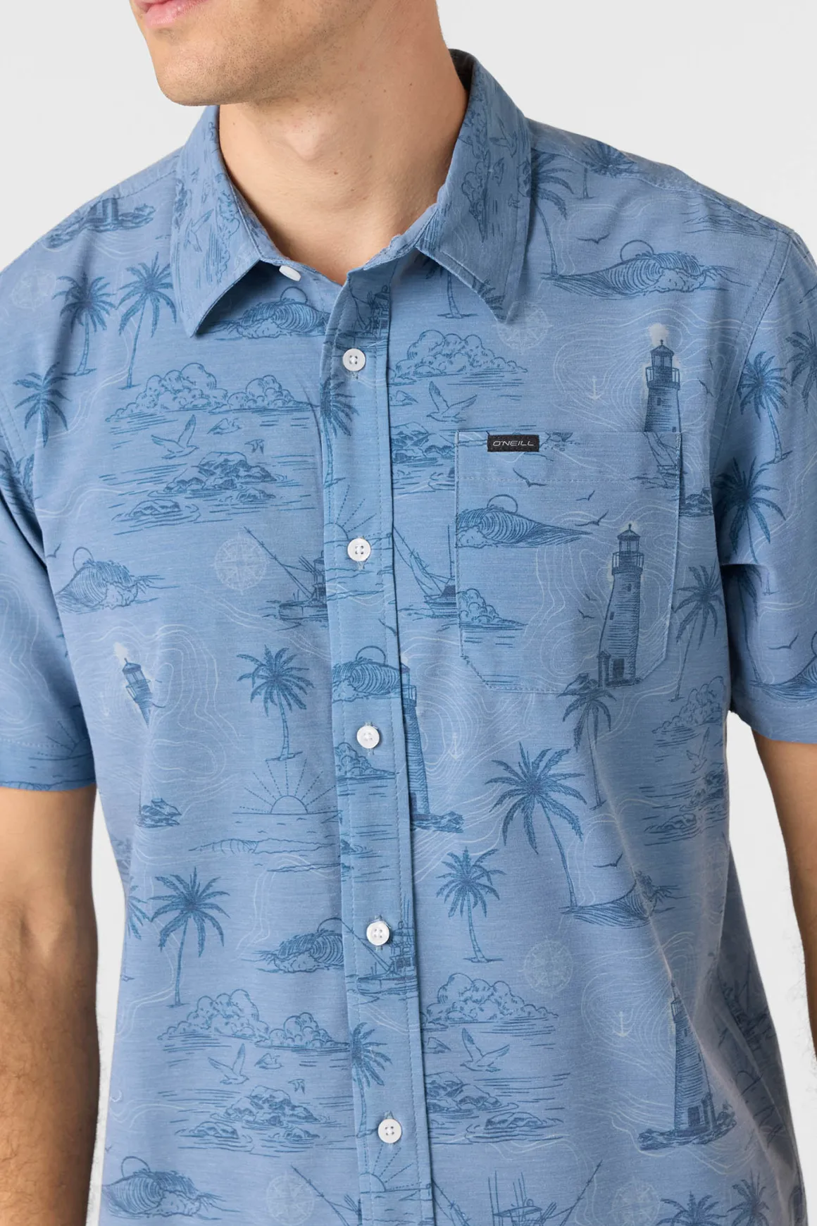 TRVLR Upf Traverse Relaxed Relaxed Fit Shirt - Blue Mirage | O'Neill