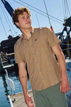 TRVLR Upf Traverse Standard Woven Shirt Standard Fit Shirt - Dark Khaki | O'Neill