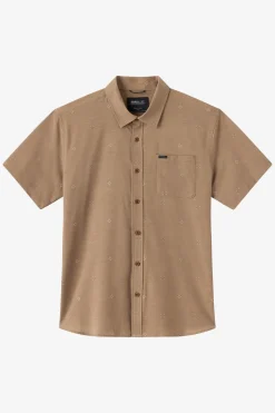 TRVLR Upf Traverse Standard Woven Shirt Standard Fit Shirt - Dark Khaki | O'Neill
