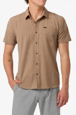 TRVLR Upf Traverse Standard Woven Shirt Standard Fit Shirt - Dark Khaki | O'Neill