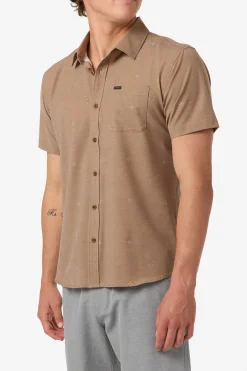 TRVLR Upf Traverse Standard Woven Shirt Standard Fit Shirt - Dark Khaki | O'Neill