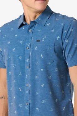 TRVLR Upf Traverse Standard Standard Fit Shirt - Indigo 2 | O'Neill