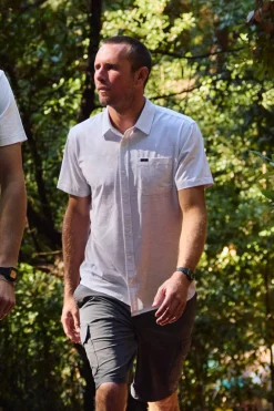 TRVLR Upf Traverse Stripe Standard Woven Shirt Standard Fit Shirt - Tofu | O'Neill