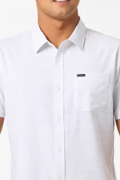 TRVLR Upf Traverse Stripe Standard Woven Shirt Standard Fit Shirt - Tofu | O'Neill