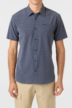 TRVLR Upf Traverse Stripe Standard Standard Fit Shirt - Black 2 | O'Neill