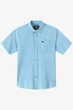 TRVLR Upf Traverse Stripe Standard Woven Shirt Standard Fit Shirt - Stone Blue | O'Neill