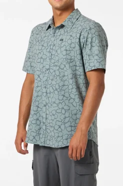 Upf Slub Relaxed Wvn Shirt Relaxed Fit Shirt - Dark Shadow | O'Neill