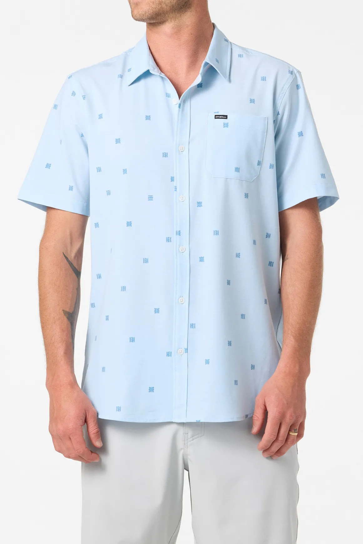 Upf Slub Relaxed Wvn Shirt Relaxed Fit Shirt - Baby Blue | O'Neill
