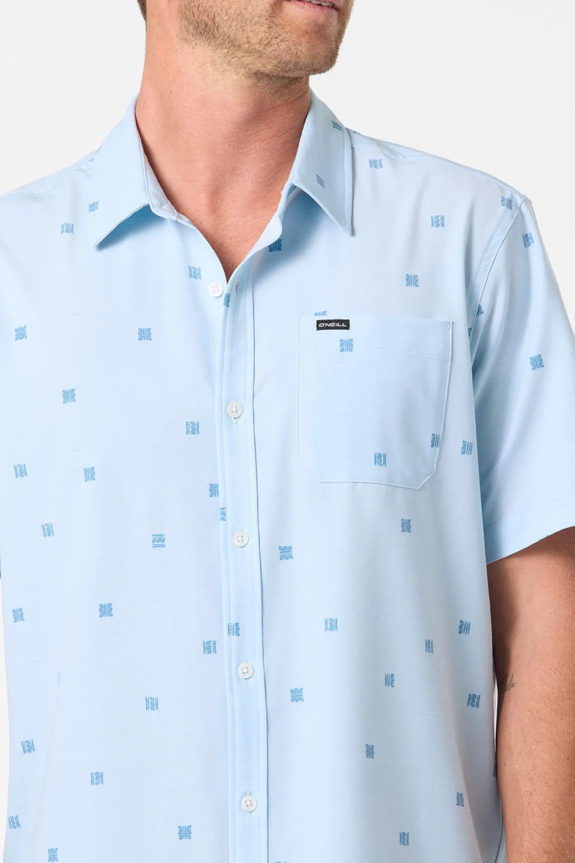Upf Slub Relaxed Wvn Shirt Relaxed Fit Shirt - Baby Blue | O'Neill