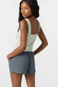 Vanessa Stripe Sleeveless Top - Seafoam | O'Neill