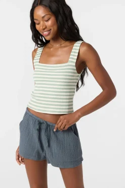 Vanessa Stripe Sleeveless Top - Seafoam | O'Neill