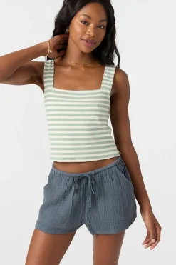 Vanessa Stripe Sleeveless Top - Seafoam | O'Neill