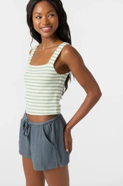 Vanessa Stripe Sleeveless Top - Seafoam | O'Neill