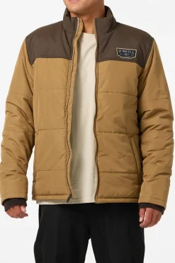 Vista Quilted Jacket - Dark Khaki | O'Neill