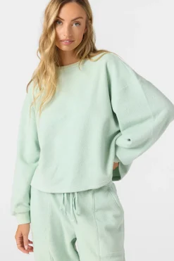 Wavelength Crew Crew Neck Fleece - Seafoam | O'Neill