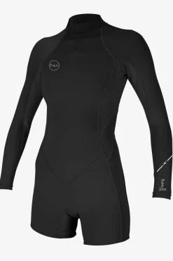 Women's Bahia 2/1MM Back Zip Long Sleeve Spring - Blk/blk/blk | O'Neill