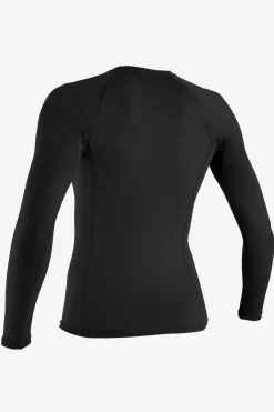 Women's Basic 50+ Long Sleeve Rashguard - Black | O'Neill