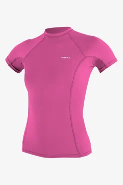 Women's Basic Skins-2 Rash Guard - Fox Pink | O'Neill