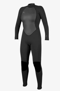 Women's Reactor-2 3/2MM Back Zip Full - Blk/blk | O'Neill