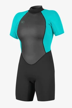 Women's Reactor-2 2MM Back Zip Spring - Blk/light Aqua | O'Neill