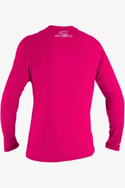 Youth Basic Skins 50+ Long Sleeve Sun Shirt - Watermelon | O'Neill
