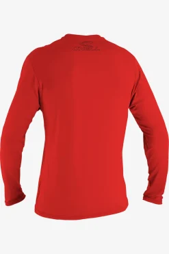 Youth Basic Skins 50+ Long Sleeve Sun Shirt - Red | O'Neill