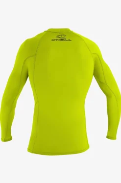 Youth Basic Skins 50+ Long Sleeve Rashguard - Lime | O'Neill