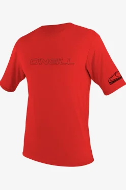 Youth Basic Skins 50+ Sun Shirt - Red | O'Neill