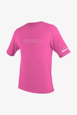 Youth Basic Skins 50+ Sun Shirt - Fox Pink | O'Neill