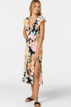 Zetta Midi Dress - Black | O'Neill