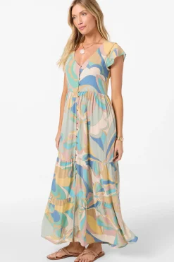 Zygrid Butterfly Dress Midi Dress - Desert Sage | O'Neill