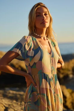 Zygrid Butterfly Dress Midi Dress - Desert Sage | O'Neill