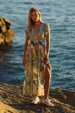 Zygrid Butterfly Midi Dress